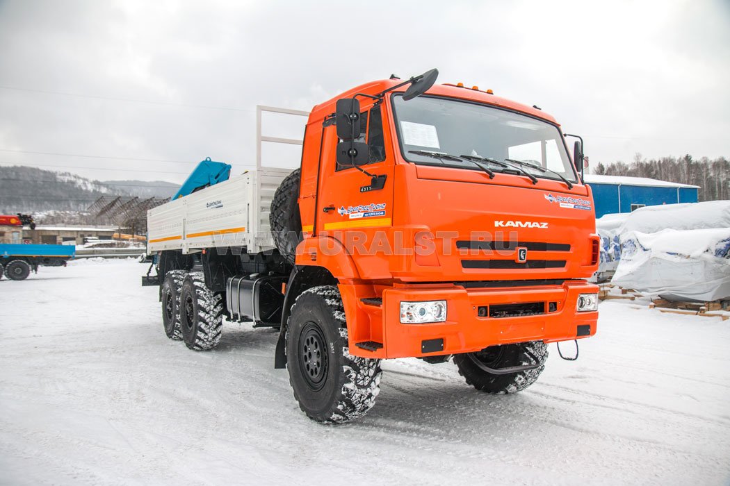 Бортовой автомобиль Камаз с КМУ ИМ-95