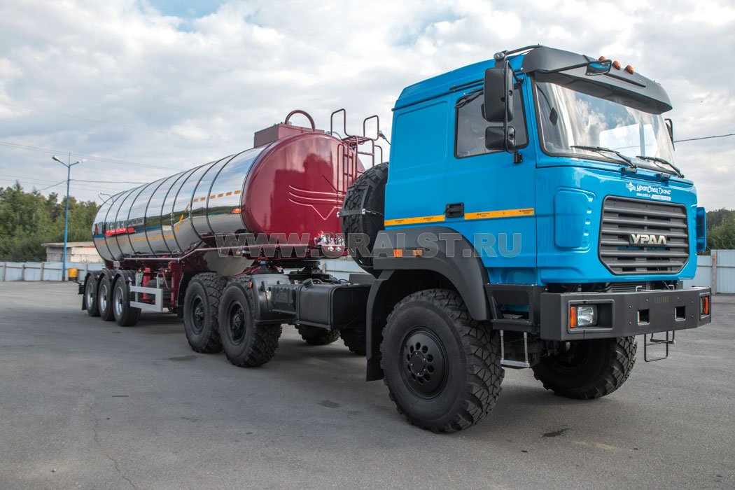 Прицеп цистерна нефтевоз  ППЦН 28КТ-31 УСТ 9465 термос, нар. нерж, внутр. 5 мм