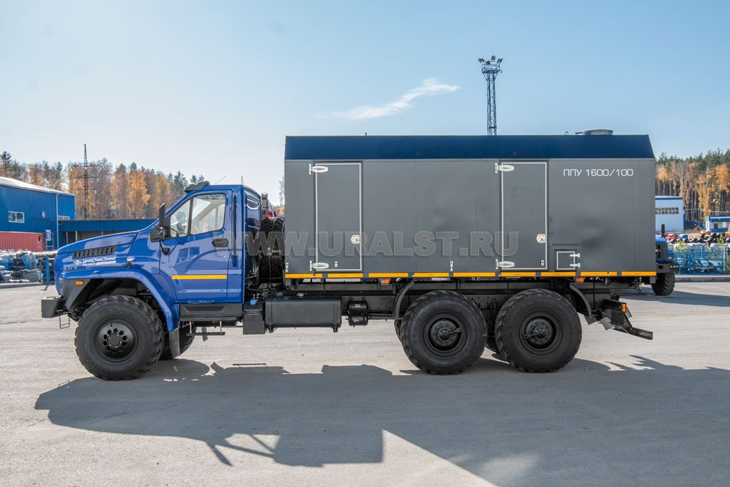 Передвижная парогенераторная установка ППУА-1600/100 Урал 4320-6952-72Е5 NEXT УСТ 5453YK