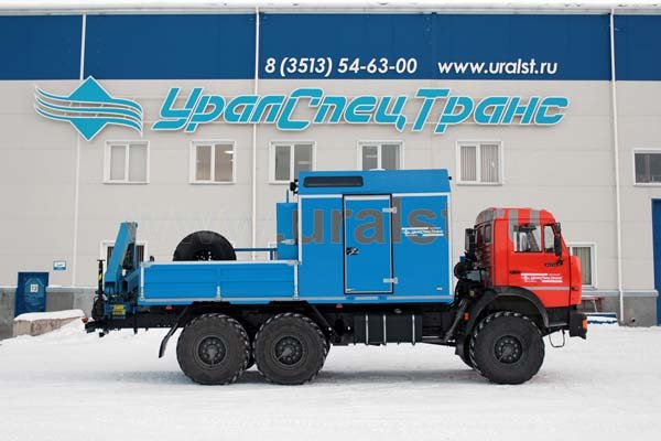 Автофургон Камаз с КМУ
