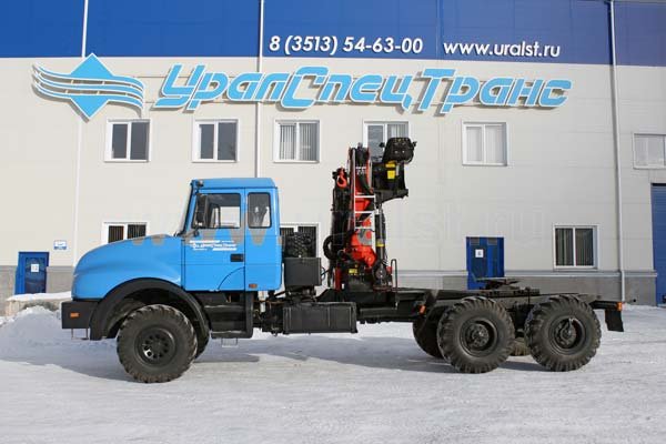 Тягач Урал 4320-58 с кран манипулятором Palfinger PK-23500