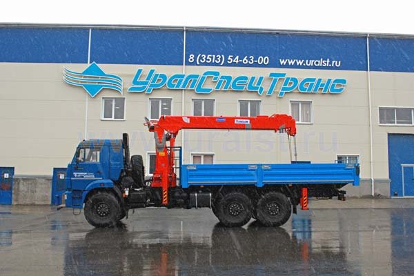 Бортовой автомобиль Камаз с КМУ Kanglim KS-2056