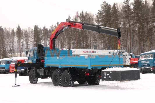 Бортовой автомобиль с КМУ Palfinger PK-23500А