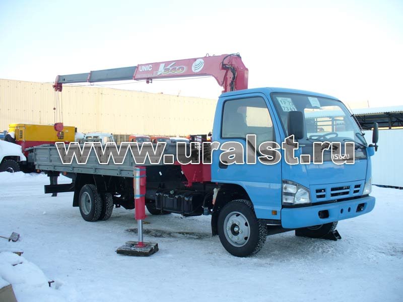 Бортовой автомобиль ISUZU NQR 75R с КМУ UNIC-343