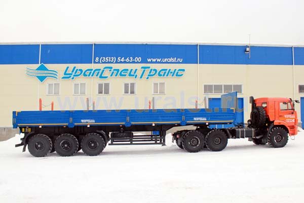 Полуприцеп бортовой 9083-10 с кониками