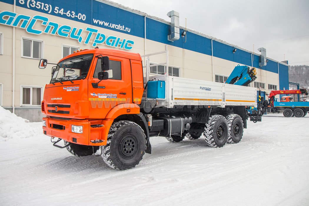 Бортовой автомобиль Камаз с КМУ ИМ-95