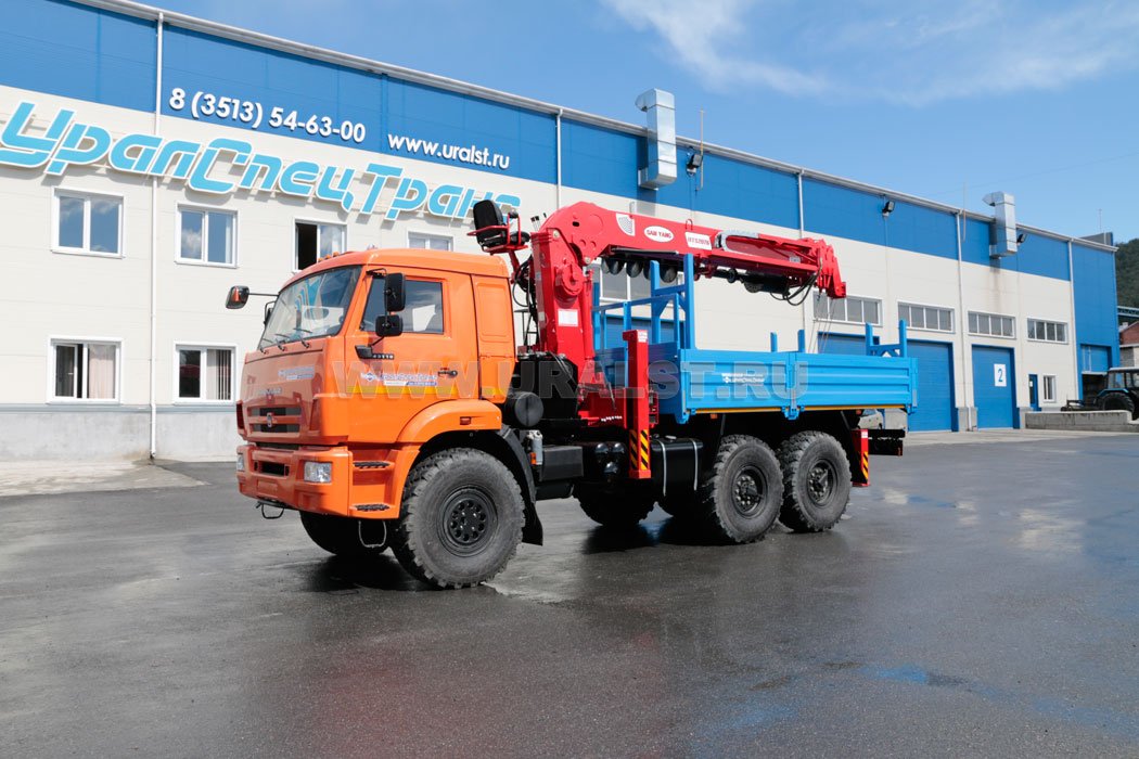 Бурильно-крановая машина УСТ-5453 с КМУ SAMYANG 2076 с буром