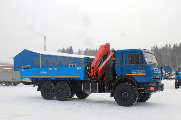 Бортовой автомобиль Камаз 43118-10 с краном-манипулятором Palfinger PK-23500А