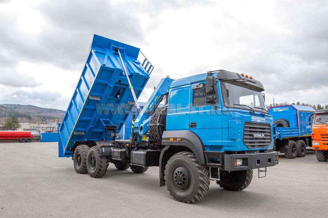 Самосвал 10-16 с КМУ ИМ-95 УСТ 5453 Урал 4320-4971-82