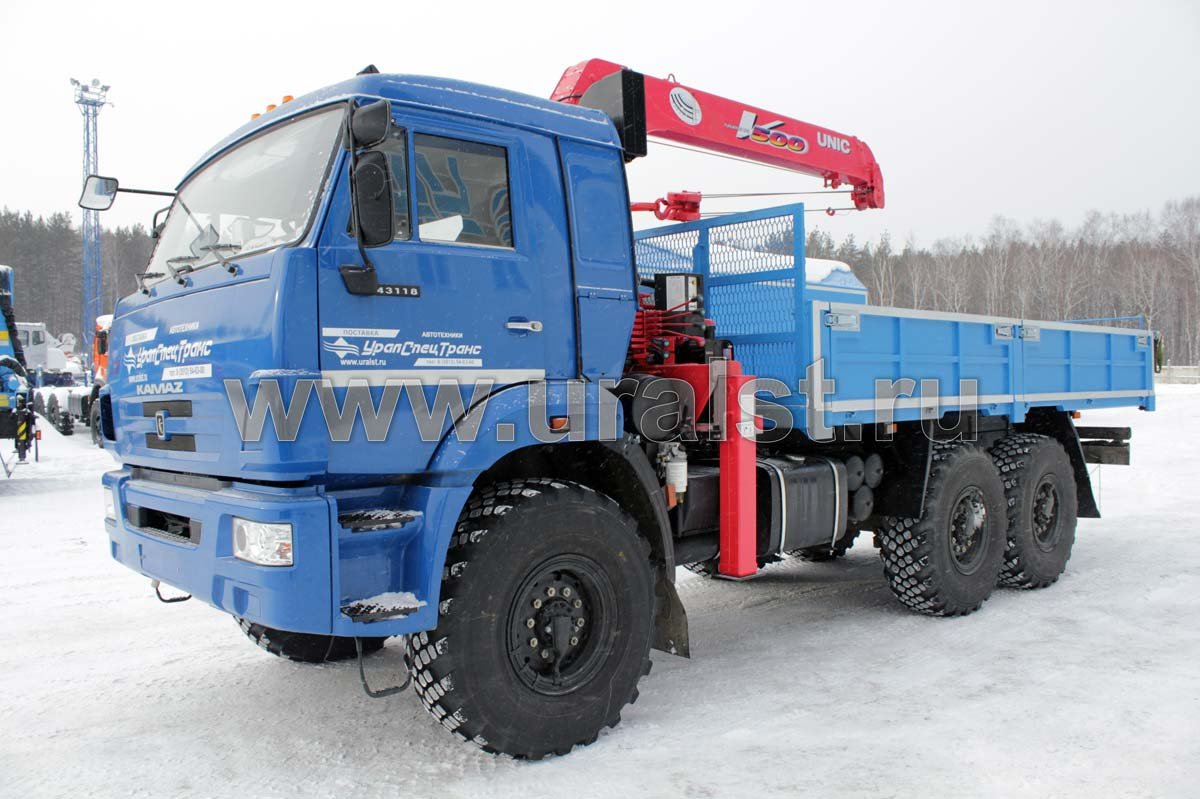 Бортовой Камаз с КМУ UNIC-503