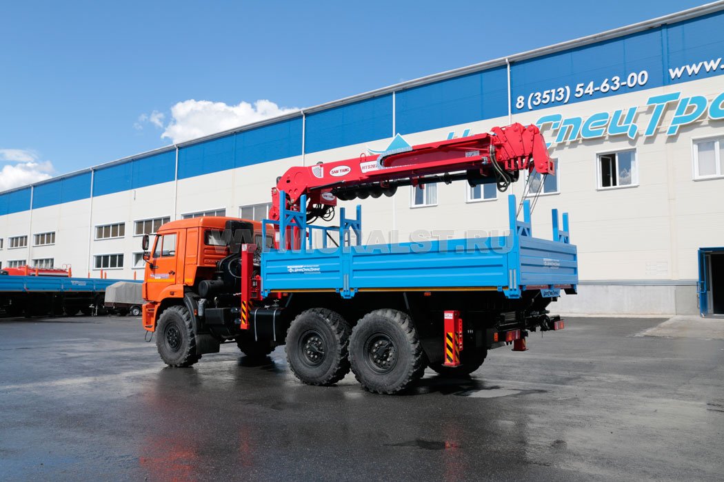 Бурильно-крановая машина УСТ-5453 с КМУ SAMYANG 2076 с буром