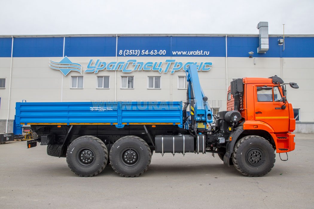 Бортовой автомобиль с КМУ ИМ-95 УСТ 54531J Камаз 43118-50