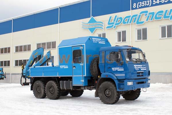 Автофургон Камаз с КМУ