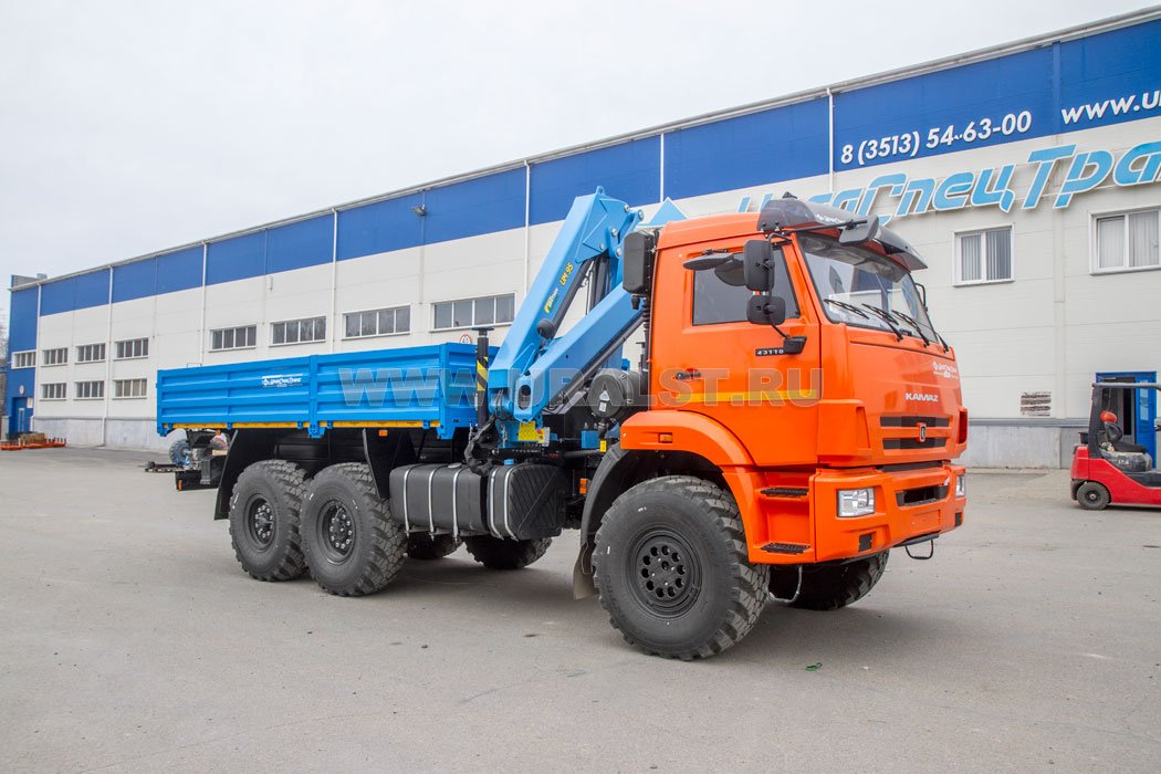 Бортовой автомобиль с КМУ ИМ-95 УСТ 54531J Камаз 43118-50