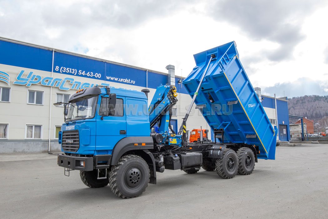 Самосвал 10-16 с КМУ ИМ-95 УСТ 5453 Урал 4320-4971-82