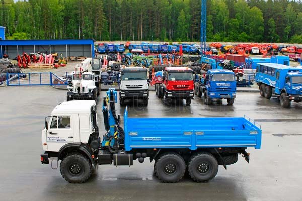 Камаз бортовой 43118-46 с краном-манипулятором ИМ-95