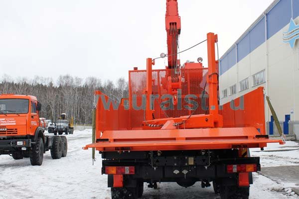 Лесовоз бортовой Камаз с КМУ KS-1256G-II