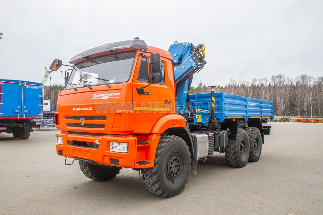 Бортовой автомобиль с КМУ ИМ-95 УСТ 54531J Камаз 43118-50