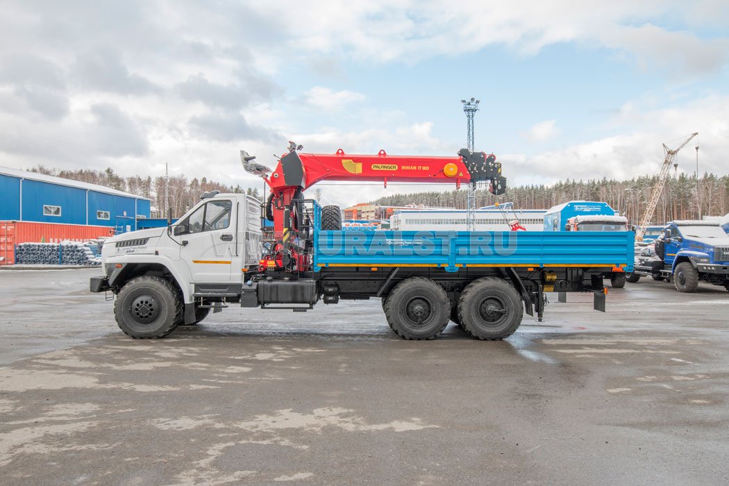 Автомобиль бортовой с КМУ ИТ-180 (тросовый) УСТ 5452У Урал NEXT 4320-72Е5