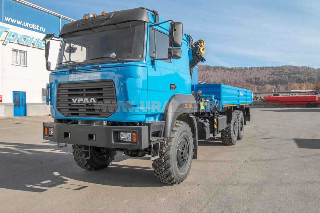 Автомобиль бортовой с КМУ ИМ-150 УСТ 5453PH Урал 4320-80Е5 сп.м