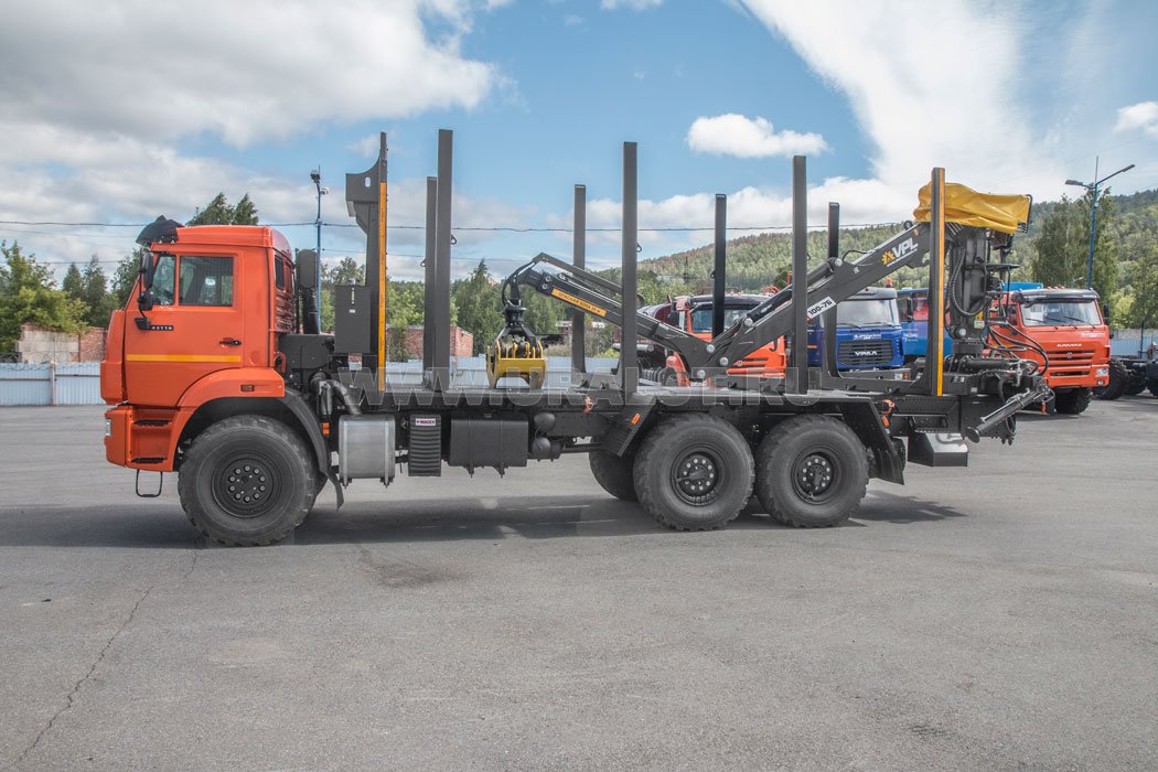 Сортиментовоз с манипулятором VPL100-76L УСТ 5453СВ Камаз-43118-50