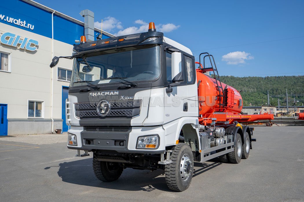 Автоцистерна вакуумная АКН-10 КО-505 УСТ 5453 SHACMAN SX32586V385 6х6