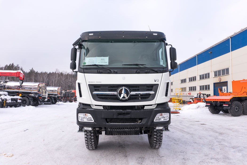  Седельный тягач BEIBEN 3343SA (6х6) КБ 3850 мм, шины 12.00R24, ССУ1540 мм (3.5”) ДОПОГ