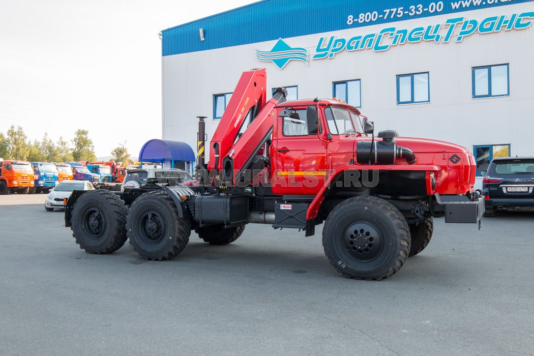 Седельный тягач с КМУ ИМ-150N УСТ 5453 Урал 5557-1151-60Е5
