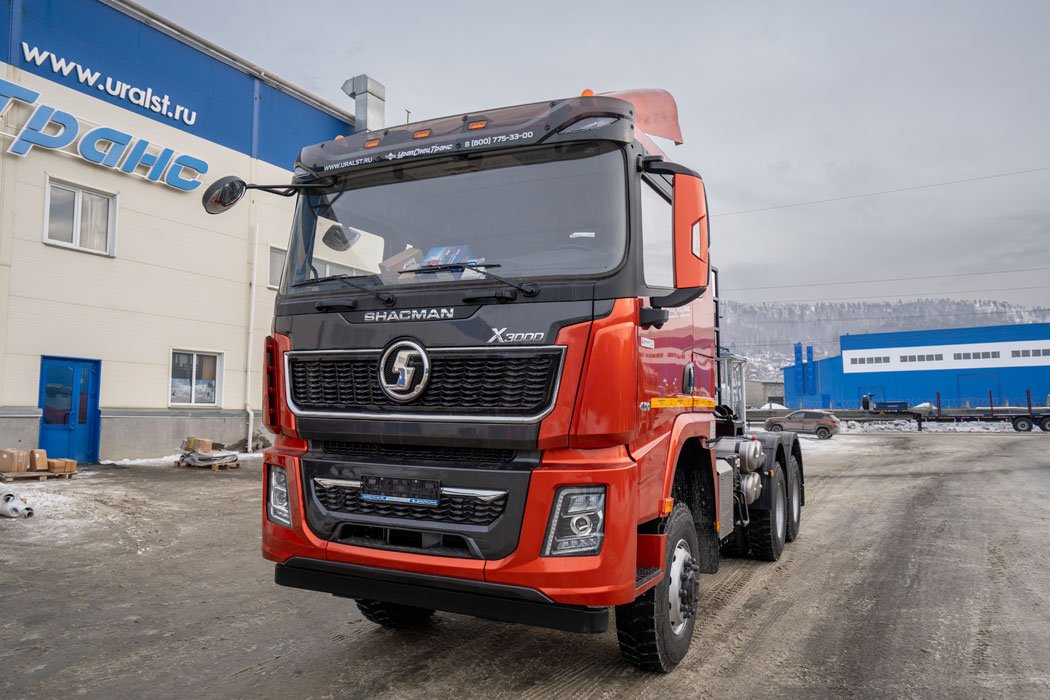 Седельный тягач УСТ 5453 SHACMAN (ШАКМАН) SX42586V385 (6х6) шины 315/80R22.5, ДОПОГ гидрофикация