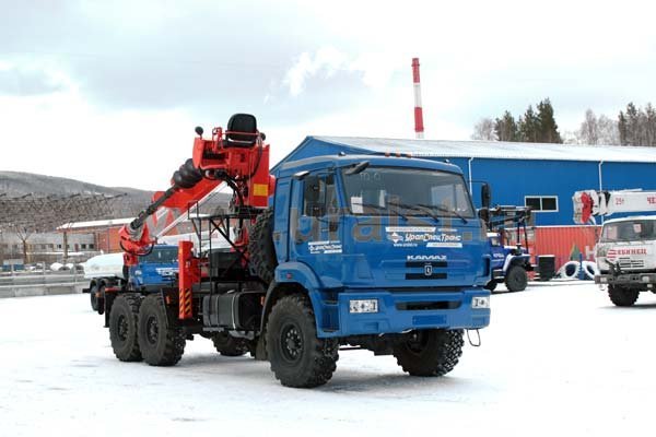 Седельный тягач с КМУ TAURUS 055А УСТ 5453 Камаз 43118 сп.м 