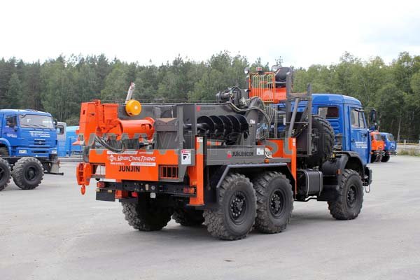 Буровая установка камаз с КМУ SOOSAN SA040C