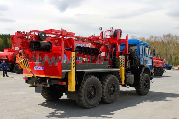 Буровая установка камаз с КМУ Kanglim KDC 5600