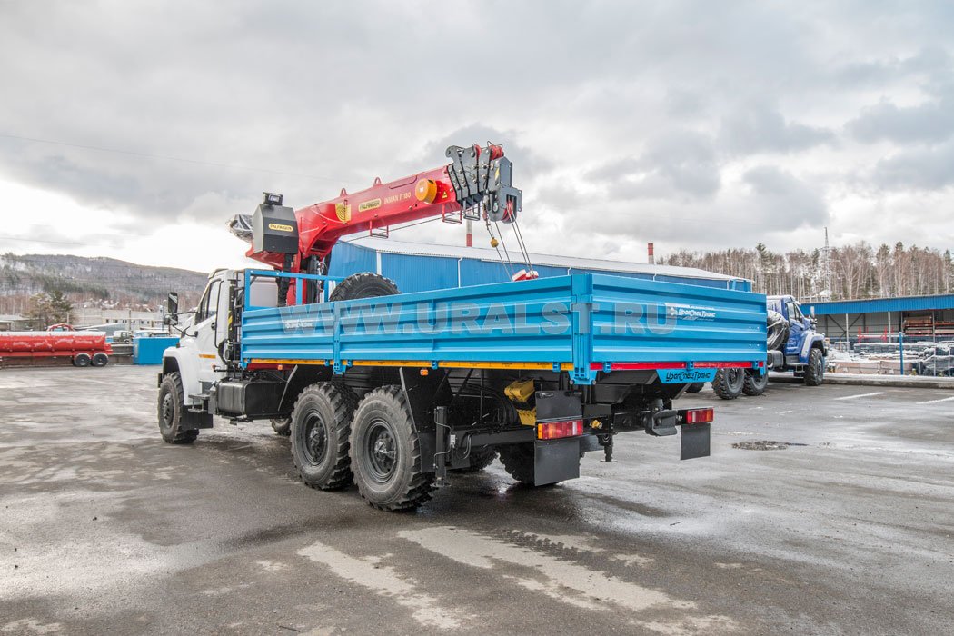 Автомобиль бортовой с КМУ ИТ-180 (тросовый) УСТ 5452У Урал NEXT 4320-72Е5