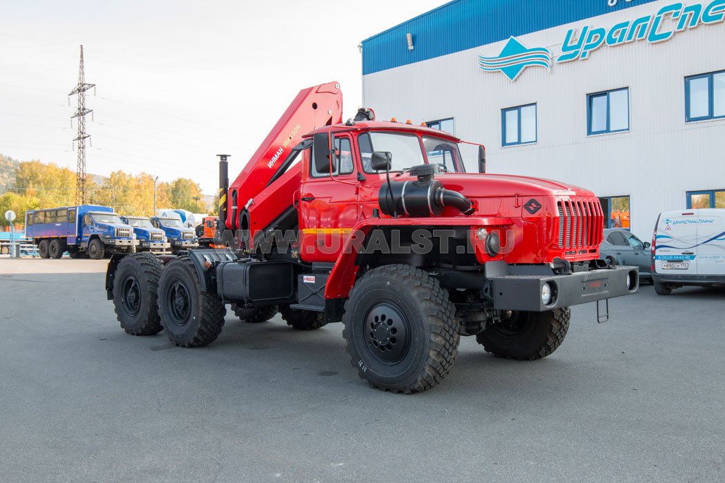 Седельный тягач с КМУ ИМ-150N УСТ 5453 Урал 5557-1151-60Е5