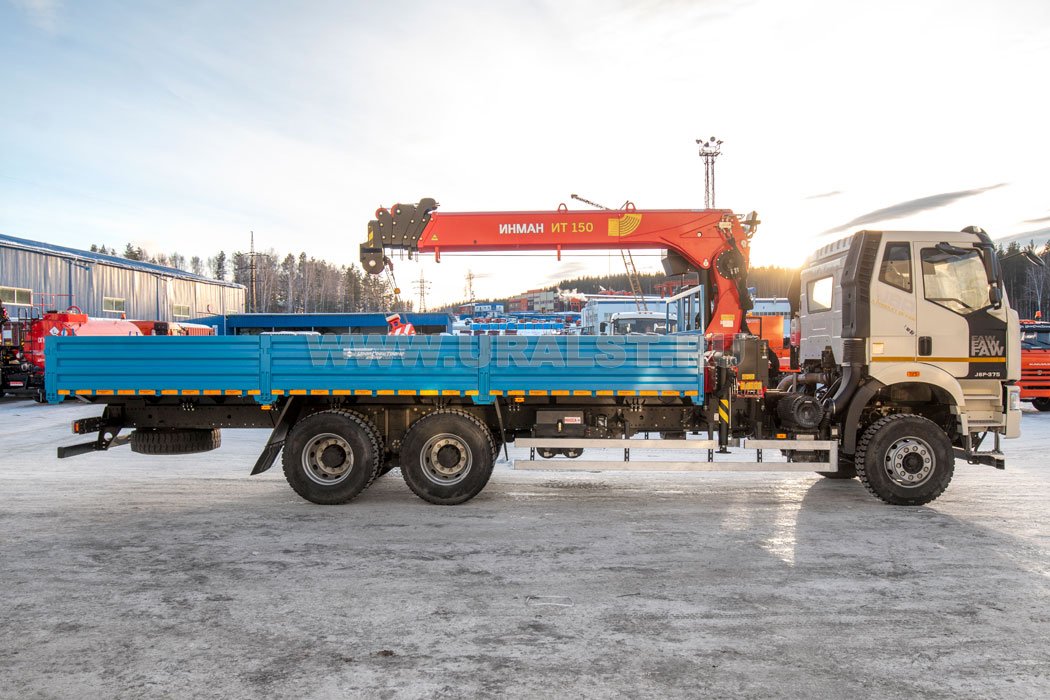  Автомобиль бортовой с КМУ ИТ-150 (тросовый) УСТ 5453 FAW 3250 (6х4)