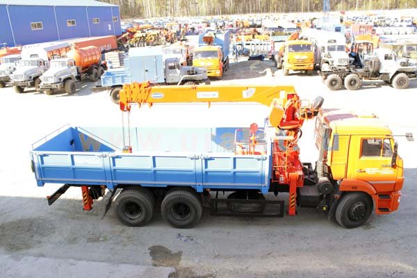 Бортовой Камаз 65115 с КМУ Kanglim