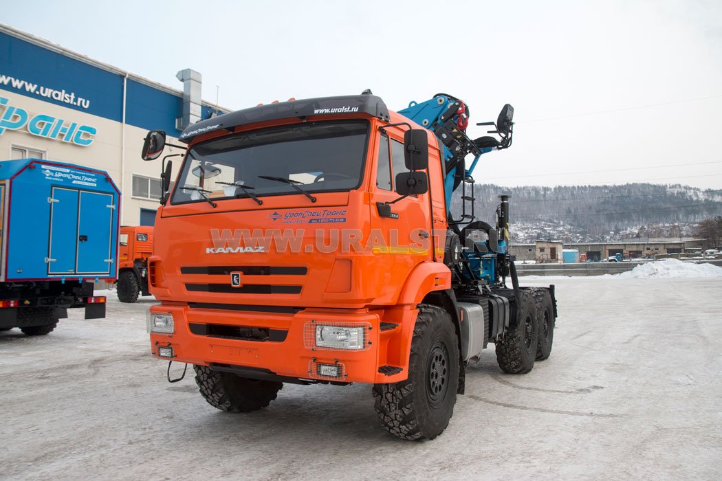 Седельный тягач с КМУ ИМ-240 УСТ 54531Т Камаз 53504-6030-50