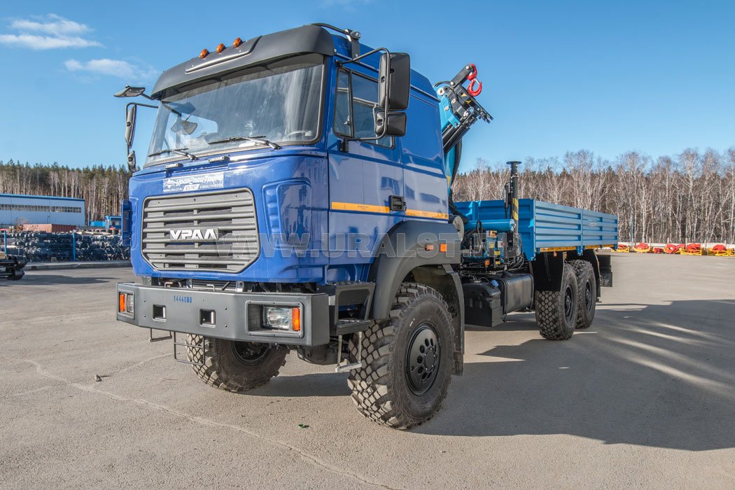 Автомобиль бортовой с КМУ ИМ-180 УСТ 5453РН Урал 4320-82, сп.м