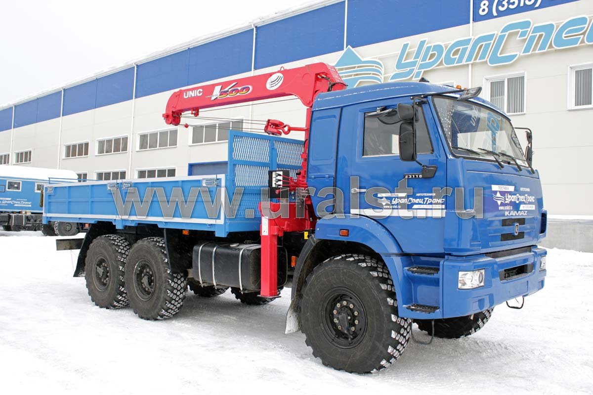 Бортовой Камаз с КМУ UNIC-503