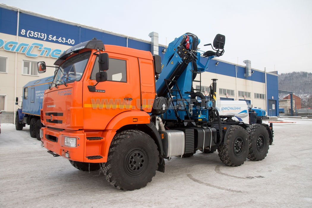 Седельный тягач с КМУ ИМ-240 УСТ 54531Т Камаз 53504-6030-50