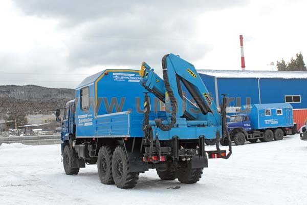Фургон Камаз с КМУ