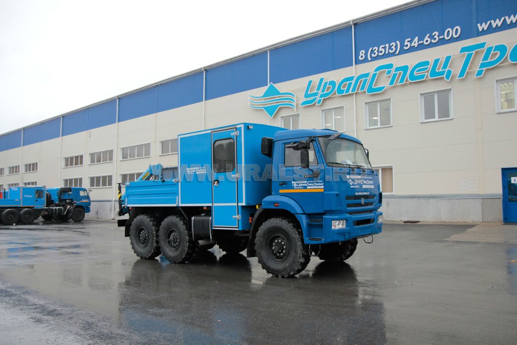 Автофургон Камаз ГПА УСТ с краном-манипулятором