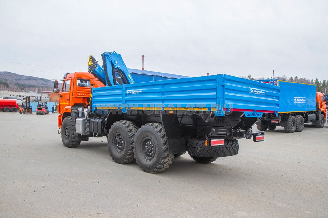 Бортовой автомобиль с КМУ ИМ-95 УСТ 54531J Камаз 43118-50