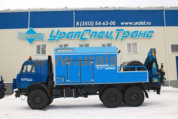 Автофургон Камаз с КМУ
