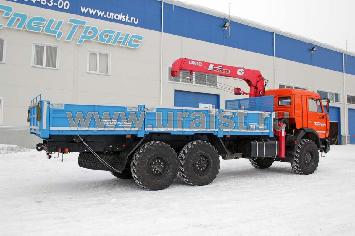 Бортовой Камаз с КМУ UNIC-503