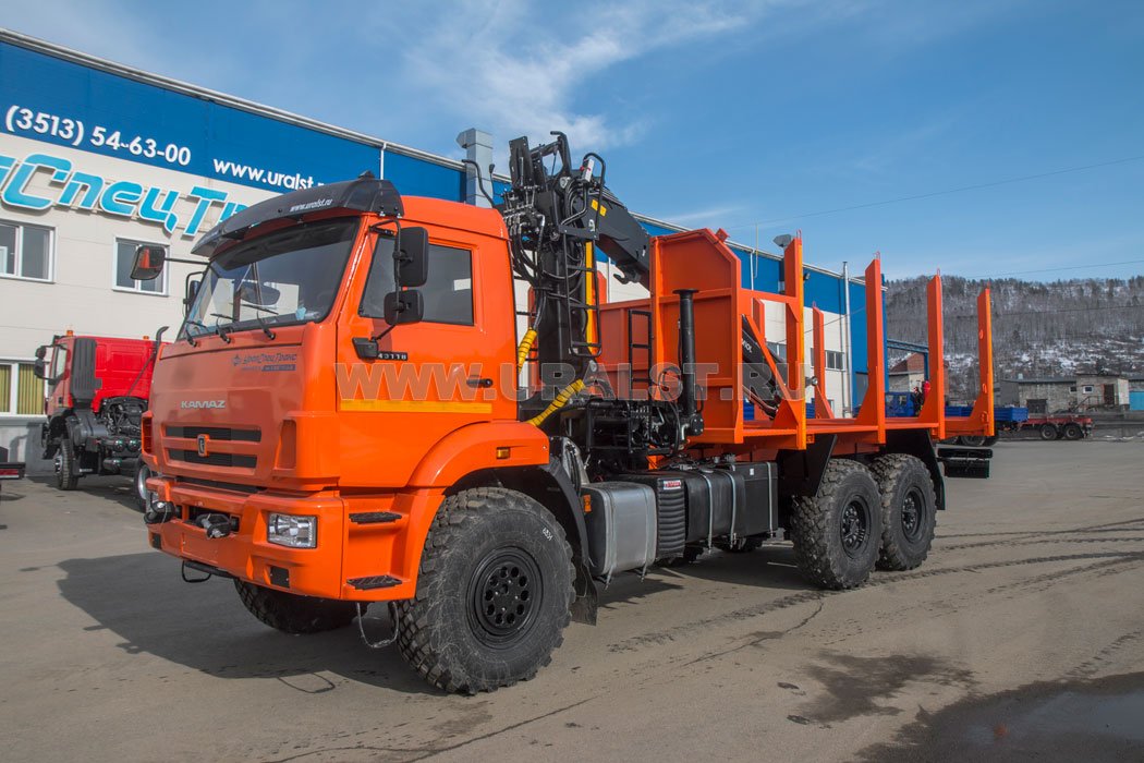 Сортиментовоз с КМУ-VM10L74 УСТ 5453СВ Камаз 43118-3027-50