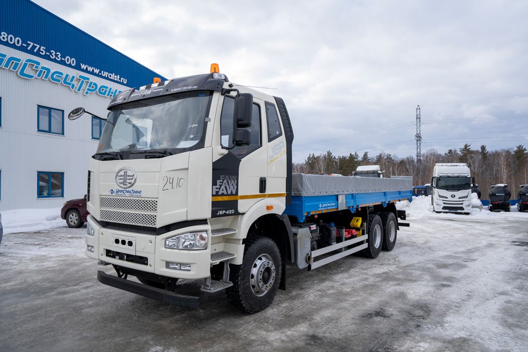 Бортовой автомобиль, УСТ 5453 FAW 3250 (6х4), ДОПОГ, полог, КБ 4800