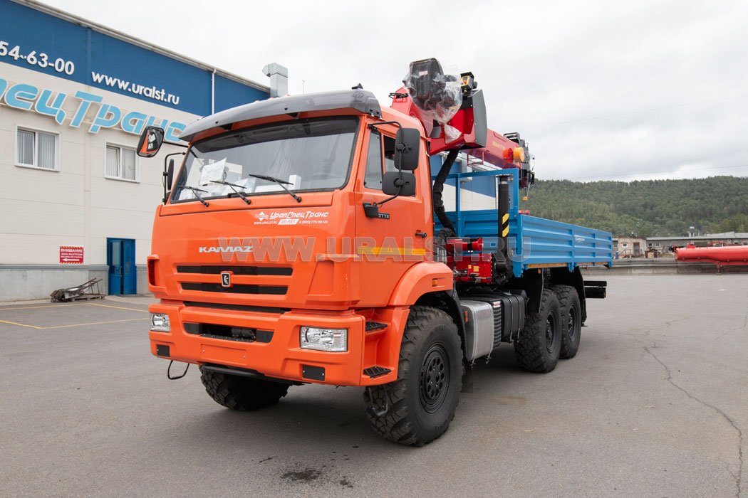 Автомобиль бортовой с КМУ ИТ-180 (тросовый) УСТ 54531J Камаз 43118-50