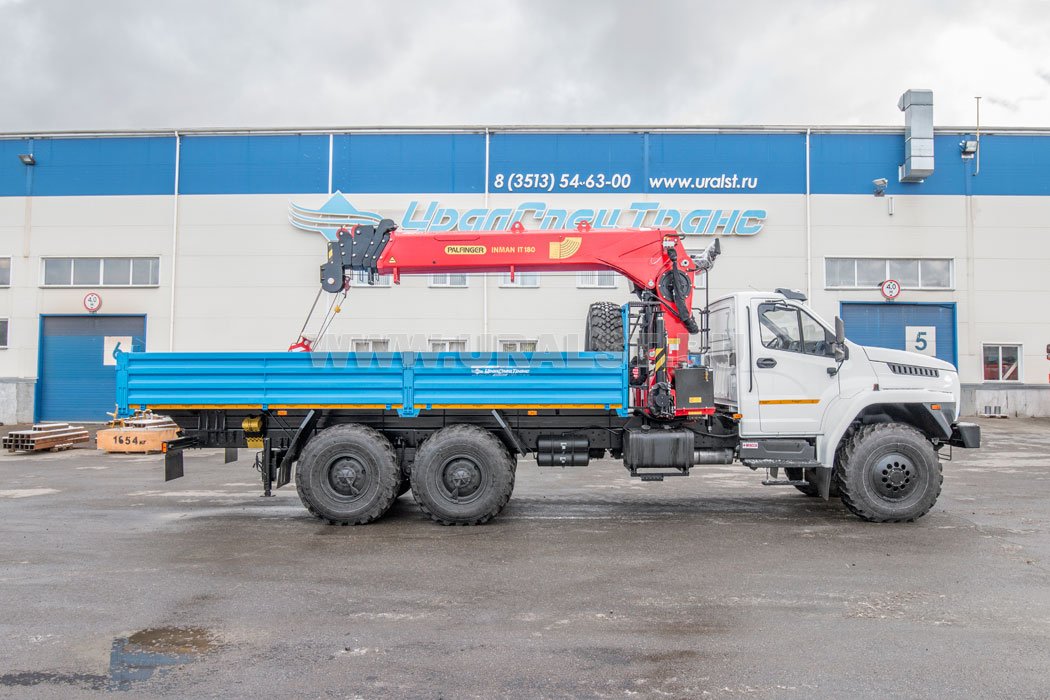 Автомобиль бортовой с КМУ ИТ-180 (тросовый) УСТ 5452У Урал NEXT 4320-72Е5