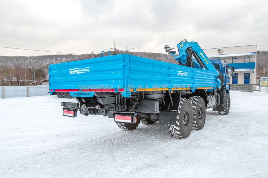 Автомобиль бортовой с КМУ ИМ-240 УСТ 54531J Камаз 43118-50 сп.м., верхнее управление